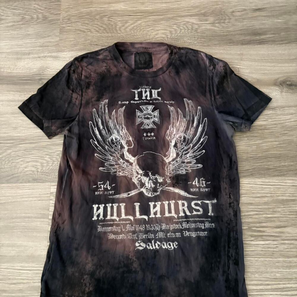 Salvage hullhurst distressed embroidered Y2K Shirt